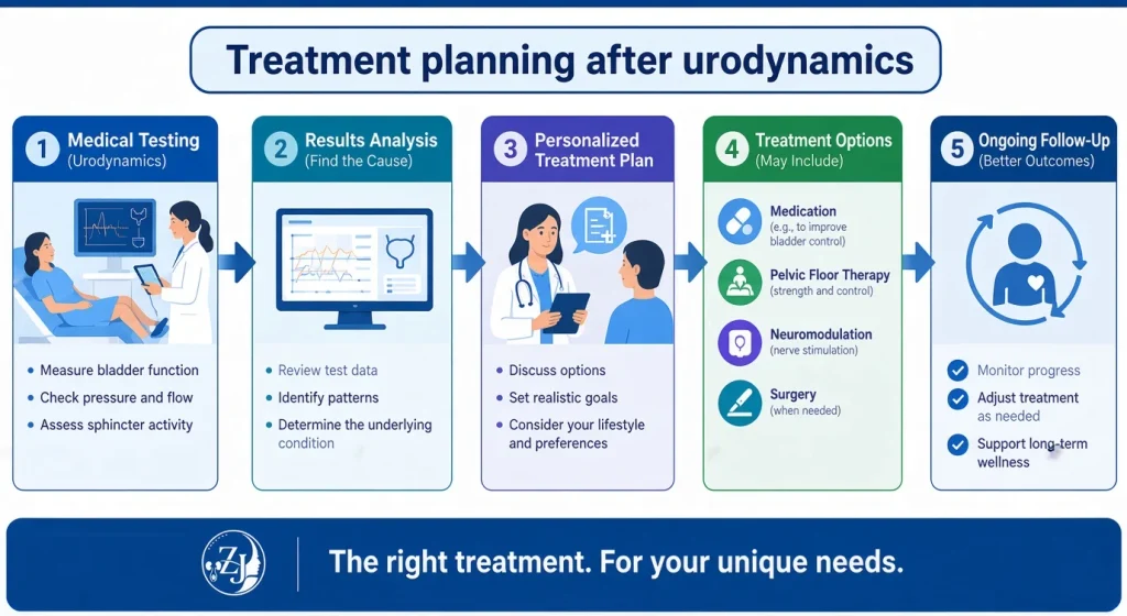 Treatment Planning after Urodynamics Infographic