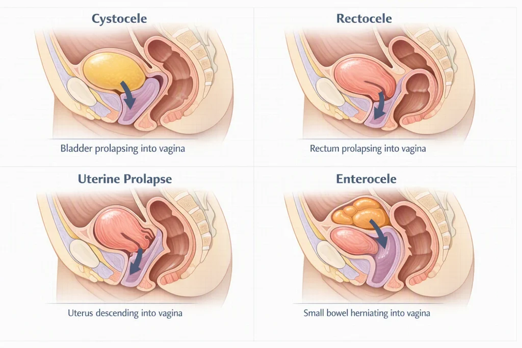 Types of Pelvic Organ Prolapse