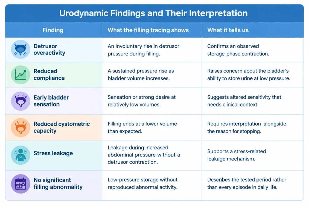 Reading the Cystometrogram
